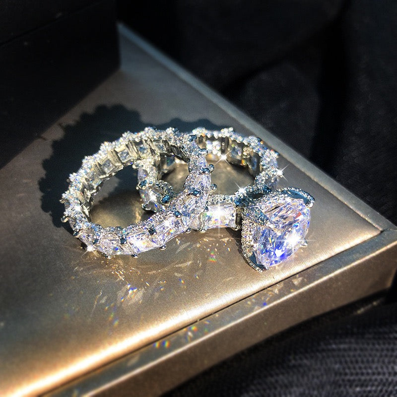 Lora Ring Set | Sterling Silver