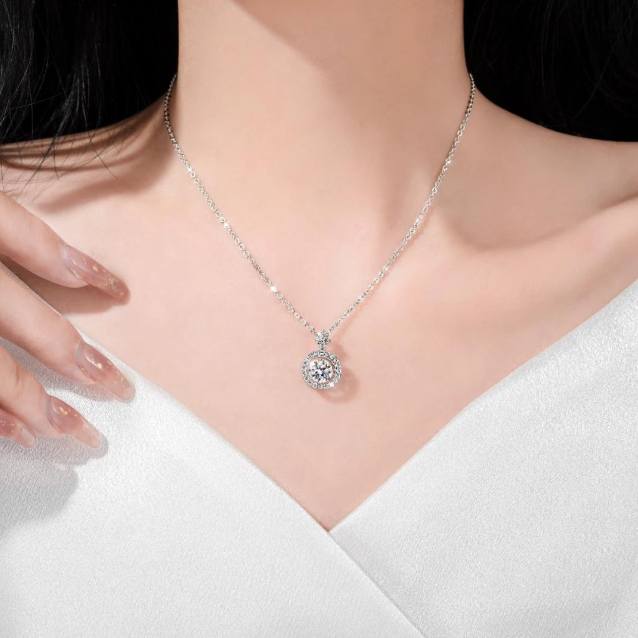 Magnolia Necklace | Sterling Silver