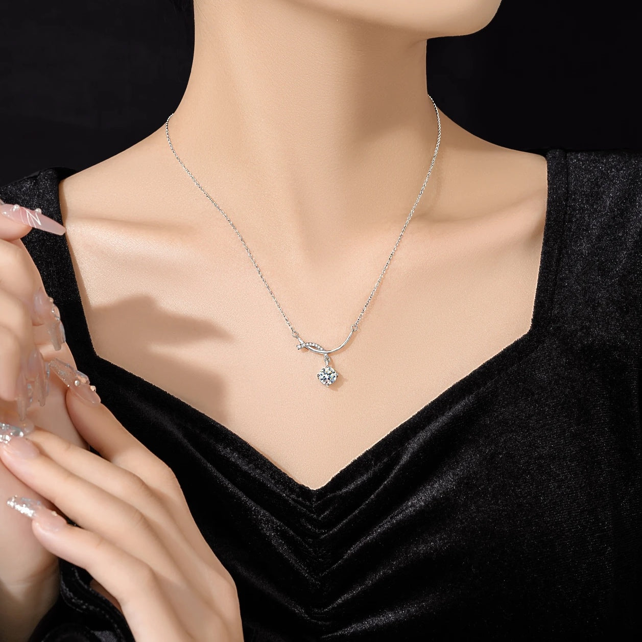 Natalie Necklace | Sterling Silver