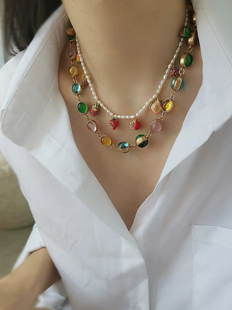 Audrey Necklace Set | 24k Gold Plated