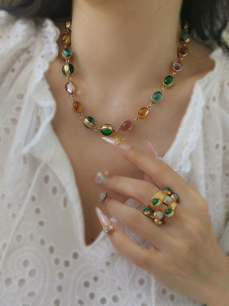 Audrey Necklace Set | 24k Gold Plated