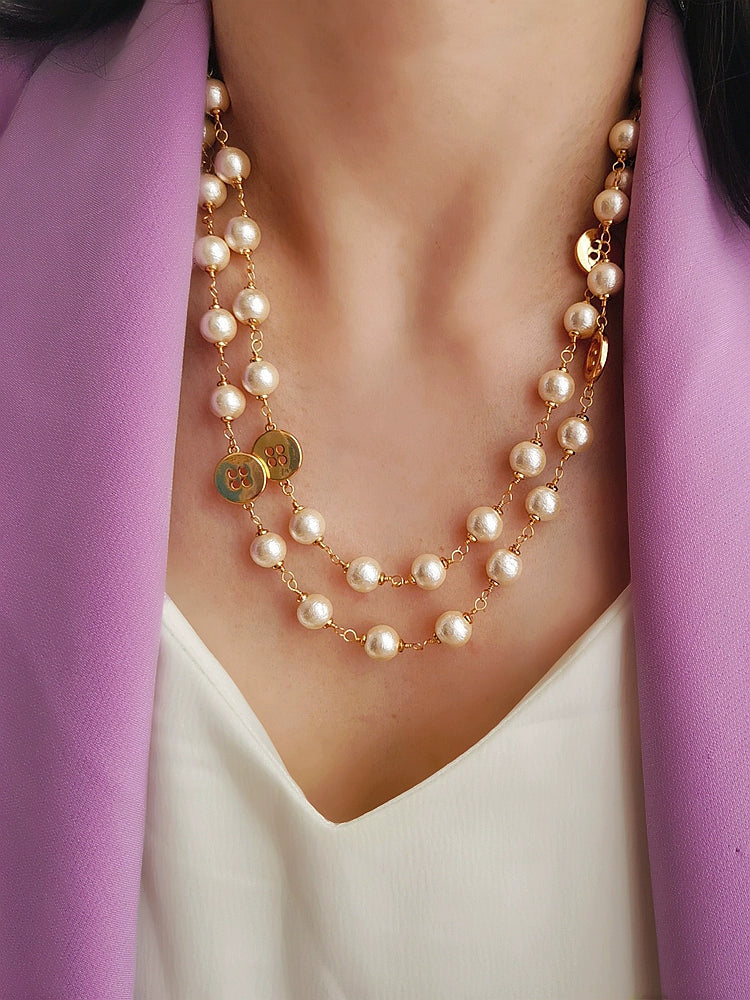 Alma Necklace | 24k Gold Plated