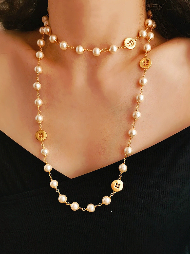 Alma Necklace | 24k Gold Plated