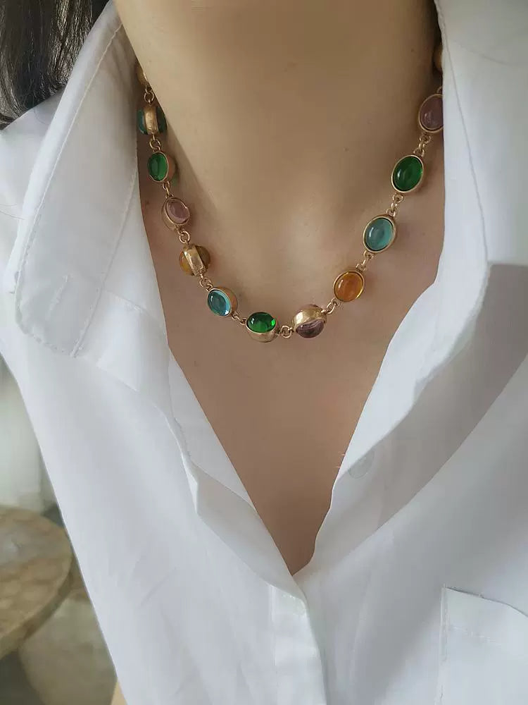 Audrey Necklace Set | 24k Gold Plated