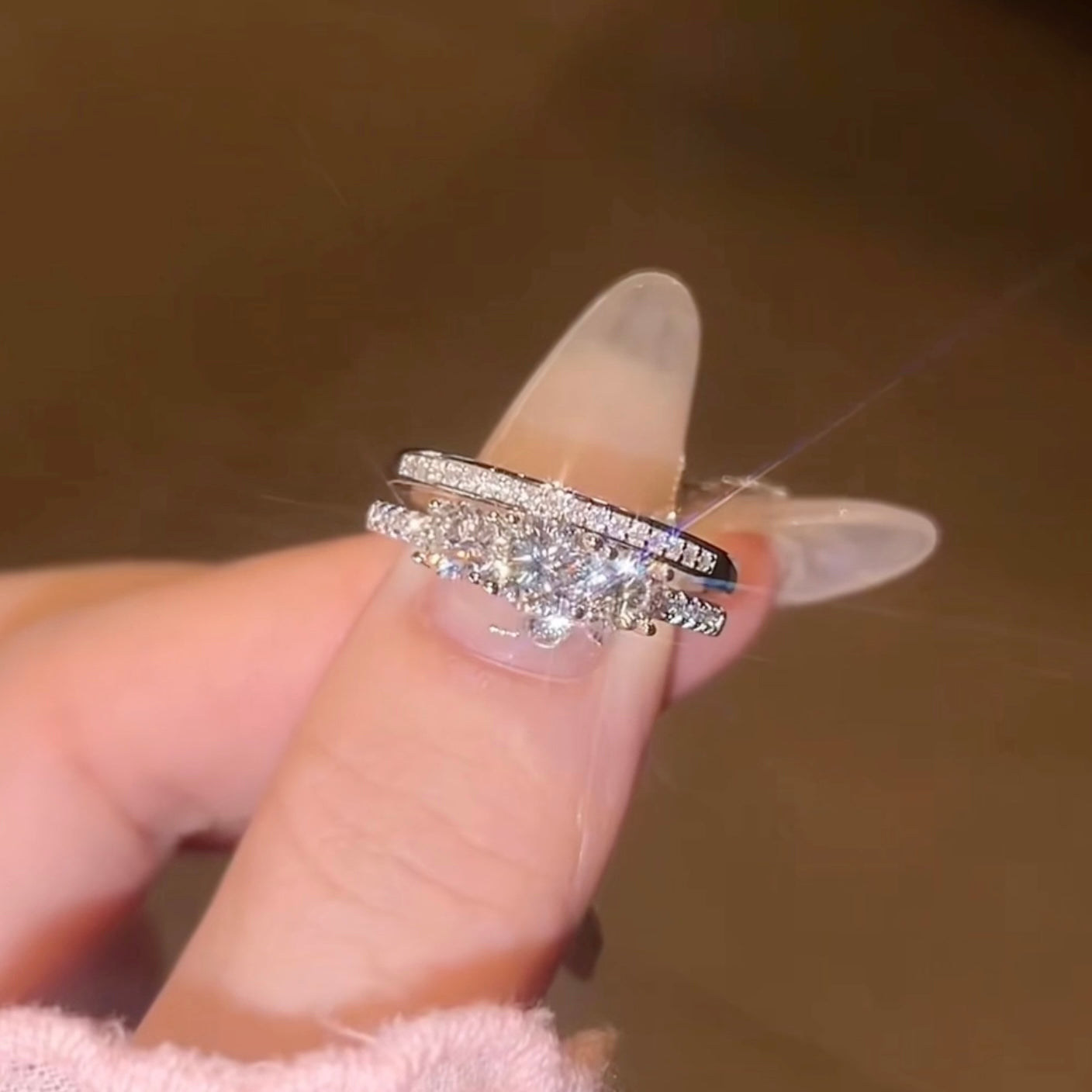 Trilogy Ring Set | Sterling Silver
