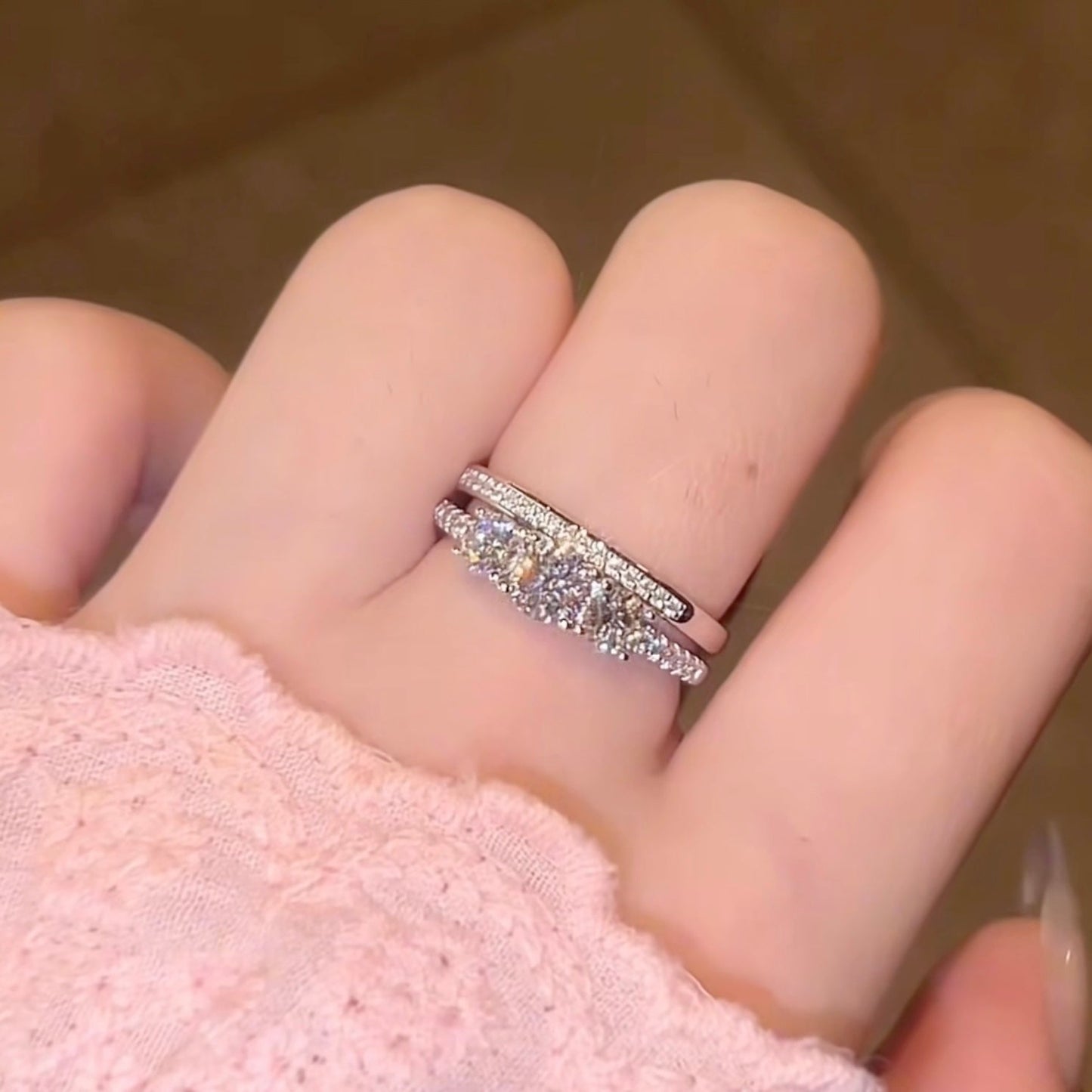 Trilogy Ring Set | Sterling Silver