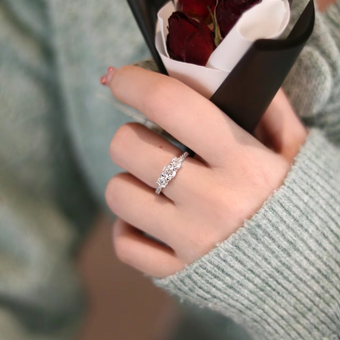 Trilogy Ring Set | Sterling Silver
