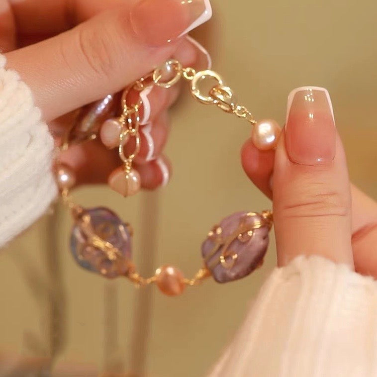 Luciana Pearl Bracelet｜18k Gold Plated