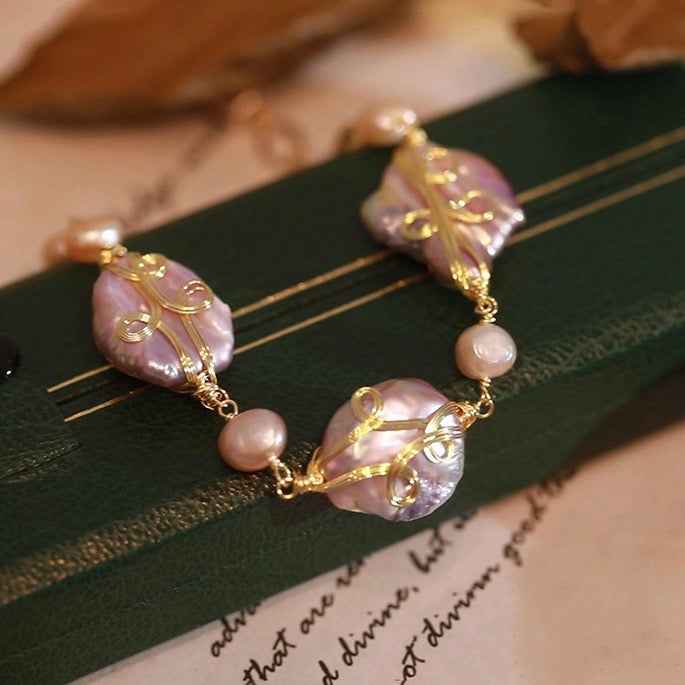 Luciana Pearl Bracelet｜18k Gold Plated