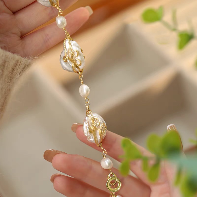 Luciana Pearl Bracelet｜18k Gold Plated