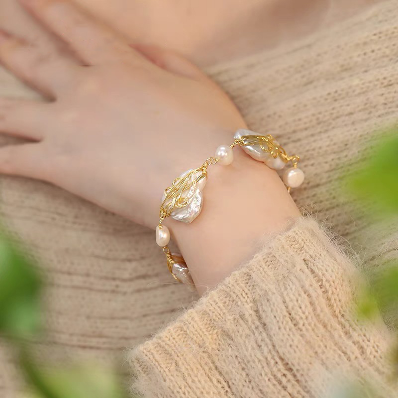 Luciana Pearl Bracelet｜18k Gold Plated