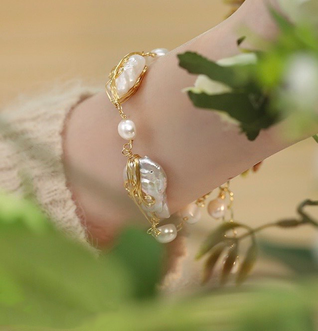 Luciana Pearl Bracelet｜18k Gold Plated