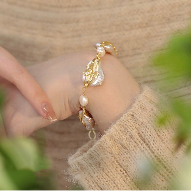 Luciana Pearl Bracelet｜18k Gold Plated