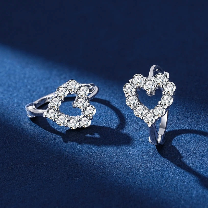 Heart Earrings | Sterling Silver