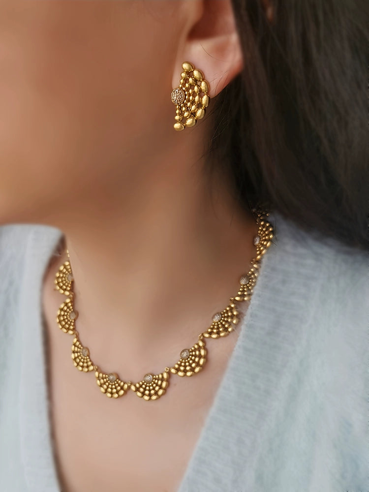 Eloise Necklace Set | 24k Gold Plated