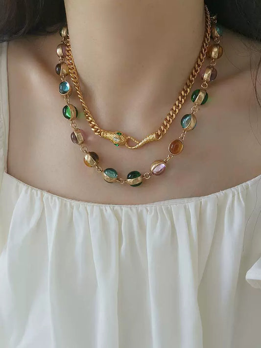 Audrey Necklace Set | 24k Gold Plated